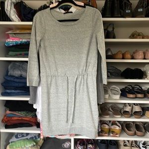 Rag and bone mini dress, thick cotton with draw string waist!